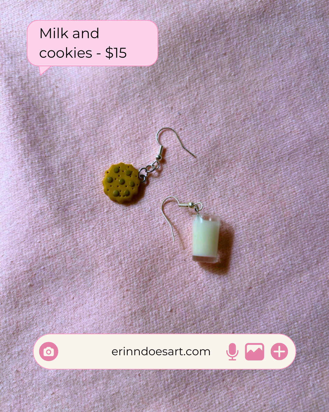Milk and Cookies Earrings